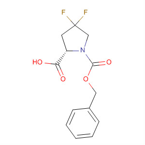 Structure of 1,2-Pyrrolidinedicarboxylic acid, 4,4-difluoro-, 1-(phenylmethyl) ester,(2S)-