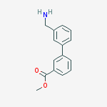 Structure of 3'-(Aminomethyl)-biphenyl-3-carboxylic acid methyl ester