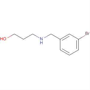 Structure of 3-[(3-BROMOBENZYL)AMINO]-1-PROPANOL HYDROCHLORIDE