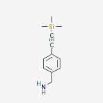 [4-(2-trimethylsilylethynyl)phenyl]methanamine结构式