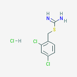 Structure of 2,4-dichlorobenzyl carbamimidothioate