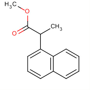 Structure of 1-Naphthaleneacetic acid, a-methyl-, methyl ester