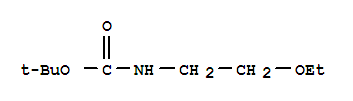 Structure of CARBAMIC ACID (2-ETHOXYETHYL)-,TERT-BUTYL ESTER