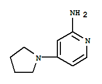 Structure of 2-Pyridinamine,4-(1-pyrrolidinyl)-