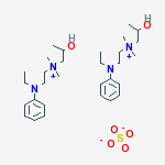 Structure of 1-PROPANAMINIUM,N-[2-(ETHYLPHENYLAMINO)ETHYL]-2-HYDROXY-N,N-DIMETHYL-,SULFATE (2:1) (SALT)