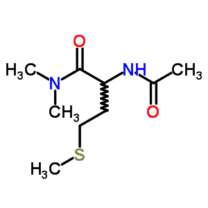 Structure of N~2~-acetyl-N,N-dimethylmethioninamide