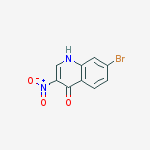 Structure of 4-Quinolinol, 7-bromo-3-nitro-