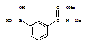 Structure of 3-(N,O-DIMETHYLHYDROXYLAMINOCARBONYL)PHENYLBORONIC ACID