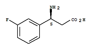 Structure of (S)-3-(3-FLUORO-PHENYL)-BETA-ALANINE
