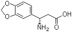 (S)-3-氨基-3-苯并[1,3]二氧戊环-5-基丙酸结构式
