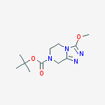 Structure of tert-butyl 3-methoxy-6,8-dihydro-5H-[1,2,4]triazolo[4,3-a]pyrazine-7-carboxylate