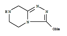 1,2,4-Triazolo[4,3-a]pyrazine,5,6,7,8-tetrahydro-3-methoxy-结构式