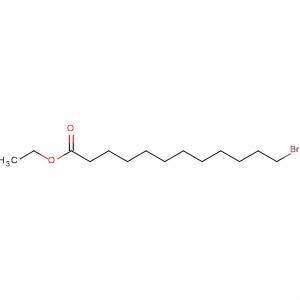 Structure of Dodecanoic acid, 12-bromo-, ethyl ester