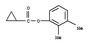 Structure of Cyclopropanecarboxylicacid, 2,3-dimethylphenyl ester