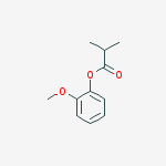 (2-methoxyphenyl) 2-methylpropanoate结构式