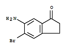 Structure of 6-AMINO-5-BROMO-2,3-DIHYDRO-1H-INDEN-1-ONE