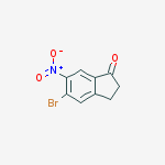 Structure of 5-bromo-6-nitro-2,3-dihydro-1H-inden-1-one