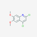 2,4-dichloro-6,7-dimethoxyquinoline结构式