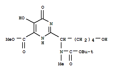 4-Pyrimidinecarboxylic acid, 2-[1-[[(1,1-dimethylethoxy)结构式