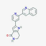 Structure of 2-[2-(quinolin-3-yl)pyridin-4-yl]-1,5,6,7-tetrahydro-4H-pyrrolo[3,2-c]pyridin-4-one