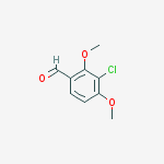 Structure of Benzaldehyde, 3-chloro-2,4-dimethoxy-