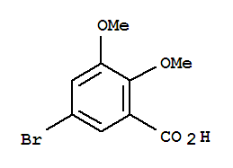 5-bromo-2,3-dimethoxybenzoic acid结构式
