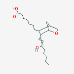 Structure of 7-{(1S,4R,5S,6R)-6-[(1E,3S)-3-hydroxyoct-1-en-1-yl]-2-oxabicyclo[2.2.1]hept-5-yl}heptanoic acid