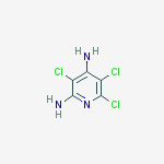 3,5,6-trichloropyridine-2,4-diamine结构式