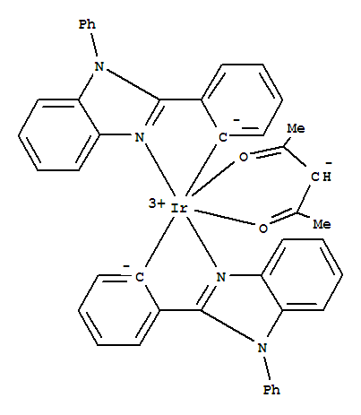 Structure of Iridium,(2,4-pentanedionato-κO,κO)bis-