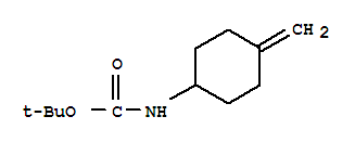 Structure of Carbamic acid,N-(4-methylenecyclohexyl)-, 1,1-dimethylethyl ester