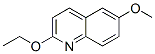Structure of Quinoline,2-ethoxy-6-methoxy-