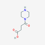 Structure of 4-OXO-4-PIPERAZIN-1-YL-BUTYRIC ACID