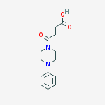 1-Piperazinebutanoic acid, g-oxo-4-phenyl-结构式