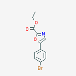 Chemical structure of Ethyl 5-(4-bromophenyl)oxazole-2-carboxylate