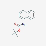 Structure of Carbamic acid, 1-naphthalenyl-, 1,1-dimethylethyl ester