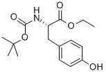 Structure of BOC-L-TYROSINE ETHYL ESTER