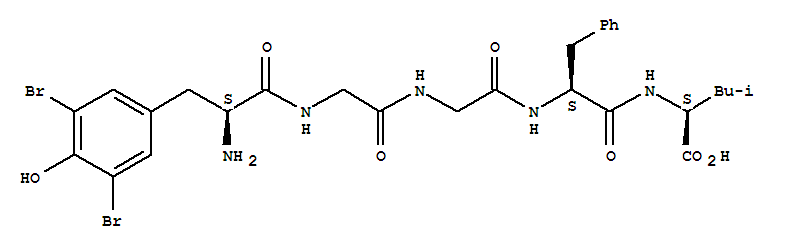Structure of 3,5-DIBR-TYR1 LEUCINE ENKEPHALIN