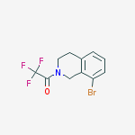 1-(8-Bromo-3,4-dihydroisoquinolin-2(1H)-yl)-2,2,2-trifluoroethanone结构式