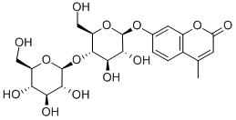 Structure of 4-METHYLUMBELLIFERYL-BETA-D-CELLOBIOPYRANOSIDE