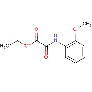 Structure of Acetic acid, [(2-methoxyphenyl)amino]oxo-, ethyl ester