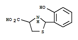Structure of 2-(2-hydroxyphenyl)-1,3-thiazolane-4-carboxylic acid