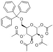 Structure of 6-O-Trityl-1,2,3,4-tetra-O-acetyl-α-D-mannopyranose