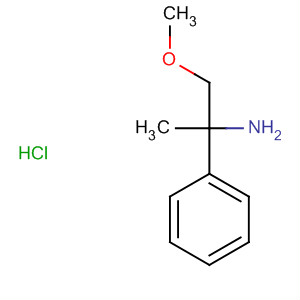 Structure of Benzeneethanamine, 2-methoxy-a-methyl-, hydrochloride