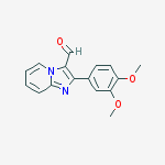 Structure of 2-(3,4-DIMETHOXY-PHENYL)-IMIDAZO[1,2-A]PYRIDINE-3-CARBALDEHYDE