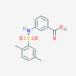 Structure of 3-(2,5-dimethylphenylsulfonamido)benzoic acid
