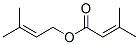 3-methyl-2-butenyl 3-methyl-2-butenoate结构式