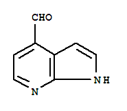 Structure of 7-AZAINDOLE-4-CARBOXALDEHYDE