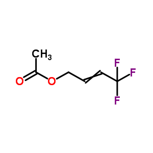 4,4,4-trifluorobut-2-enyl acetate结构式