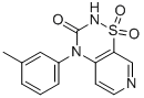 Structure of 4-(3-Methylphenyl)-2H-pyrido[4,3-e]-1,2,4-thiadiazin-3(4H)-one 1,1-Dioxide
