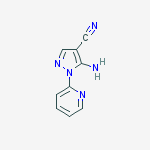 Structure of 5-amino-1-(pyridin-2-yl)-1H-pyrazole-4-carbonitrile
